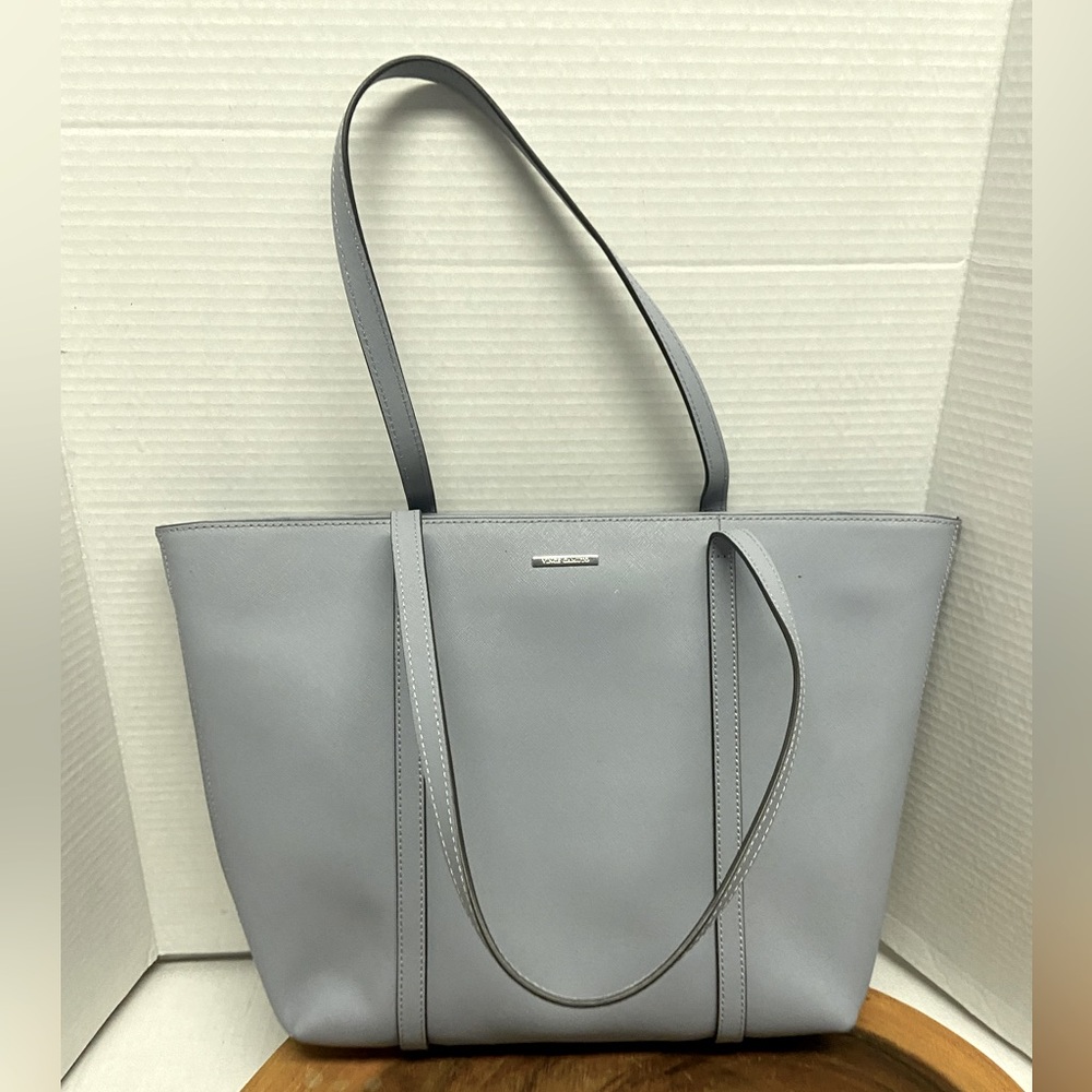 Vince Camuto Soft Pale Nlue Zippered Tote Bag